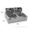 6 + 6L Double-cylindre commercial Pankets doubles Fryer électrique